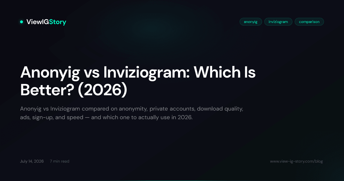 Anonyig vs Inviziogram: Which Is Better? (2026)
